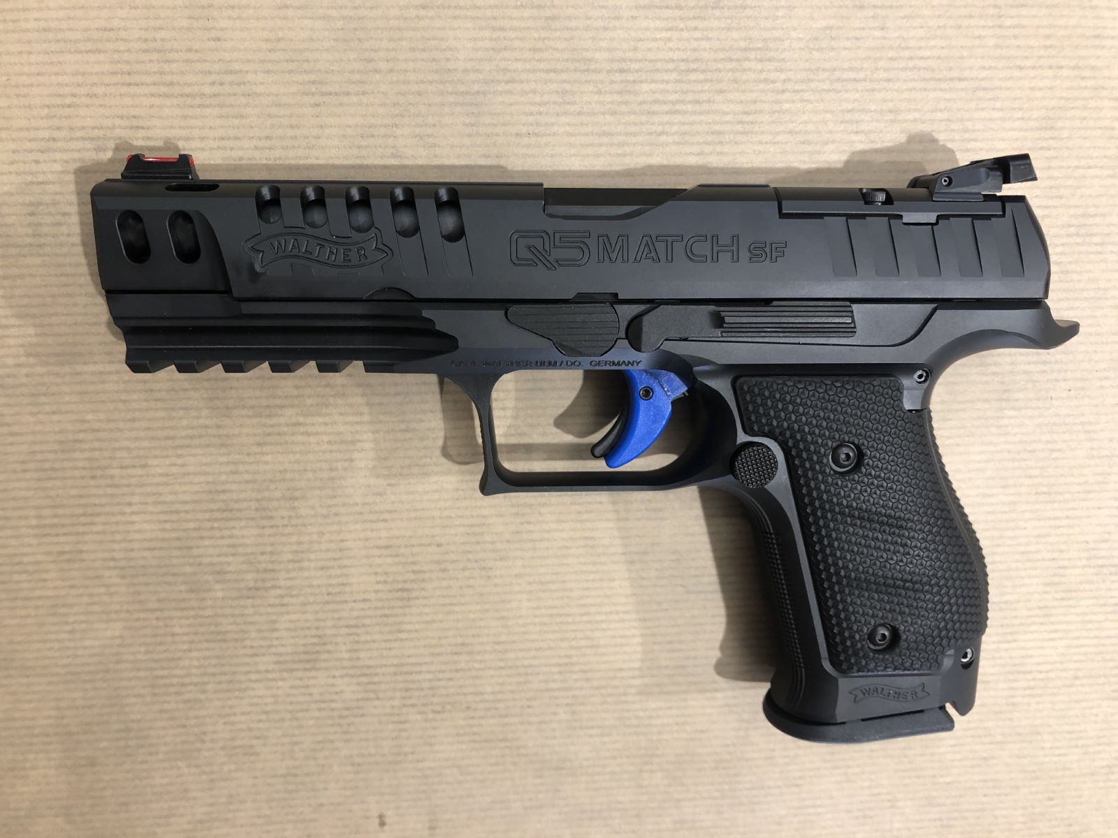 pistolet de cat. B1 WALTHER PPQ Q5 Match SF carcasse acier calibre 9 para modèle demo pistolet de cat. B1 WALTHER PPQ Q5 Match SF carcasse acier calibre 9 para modèle demo