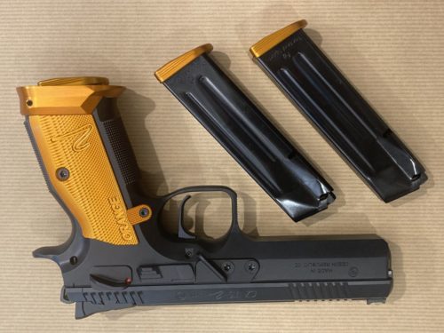 pistolet CZ Tactical Sport TS 2 Orange calibre 9 para.