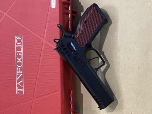 pistolet TANFOGLIO Stock calibre 9 para détente SA/DA